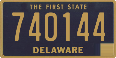 DE license plate 740144