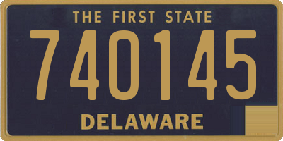 DE license plate 740145