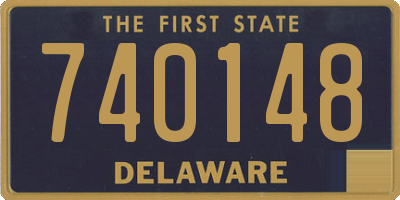 DE license plate 740148