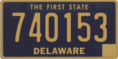 DE license plate 740153