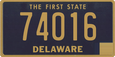 DE license plate 74016