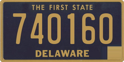 DE license plate 740160