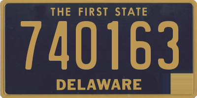 DE license plate 740163