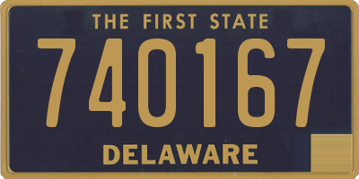 DE license plate 740167