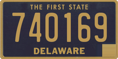 DE license plate 740169