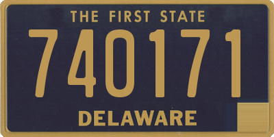 DE license plate 740171