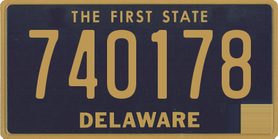 DE license plate 740178