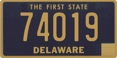 DE license plate 74019