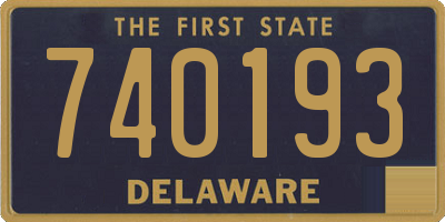 DE license plate 740193