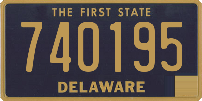 DE license plate 740195