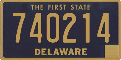 DE license plate 740214
