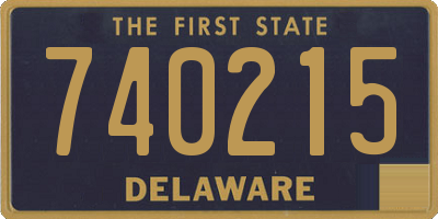 DE license plate 740215