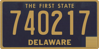 DE license plate 740217