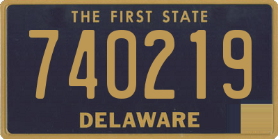 DE license plate 740219