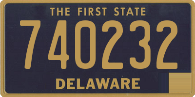 DE license plate 740232