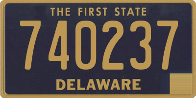 DE license plate 740237