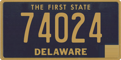 DE license plate 74024