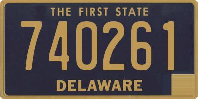 DE license plate 740261