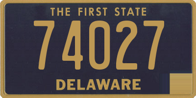 DE license plate 74027