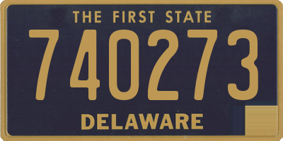 DE license plate 740273