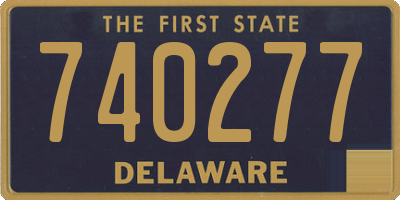 DE license plate 740277
