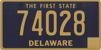 DE license plate 74028