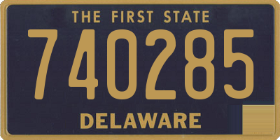 DE license plate 740285