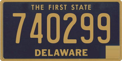 DE license plate 740299