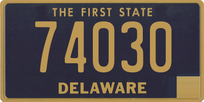 DE license plate 74030