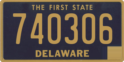 DE license plate 740306