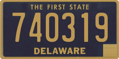 DE license plate 740319
