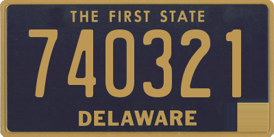 DE license plate 740321