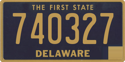 DE license plate 740327