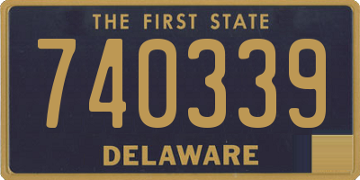 DE license plate 740339