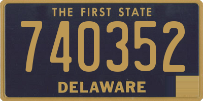 DE license plate 740352