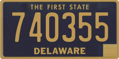 DE license plate 740355