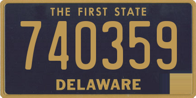 DE license plate 740359
