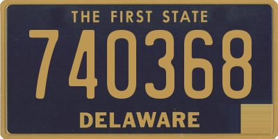 DE license plate 740368