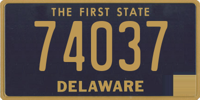 DE license plate 74037