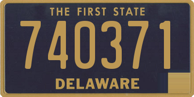 DE license plate 740371