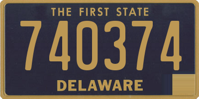 DE license plate 740374