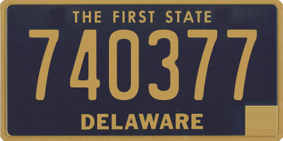 DE license plate 740377