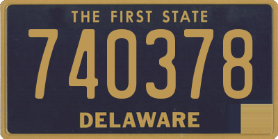 DE license plate 740378
