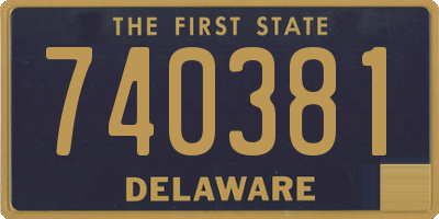 DE license plate 740381
