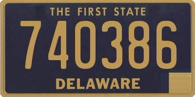 DE license plate 740386