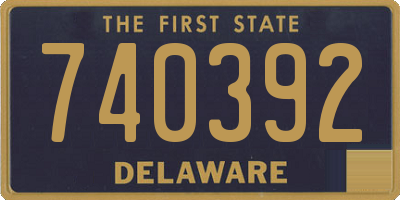 DE license plate 740392