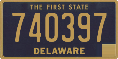 DE license plate 740397