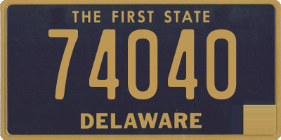 DE license plate 74040