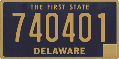 DE license plate 740401