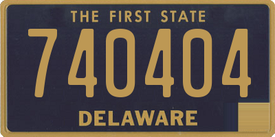 DE license plate 740404